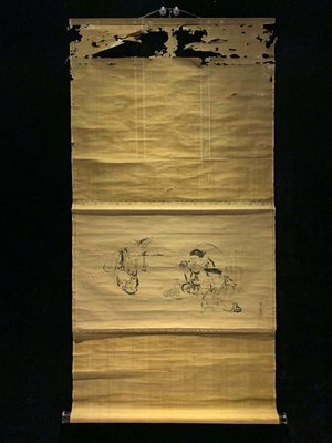 【日本回流字畫】狩野良信三神像3373 幕府時期 玄關裝飾收藏書畫