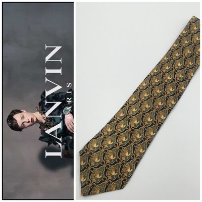 【皮老闆二店】領293 狀態良好 二手正品 LANVIN 領帶