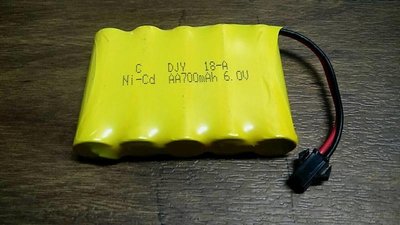 6V 700mah鎳鎘電池 SM接頭