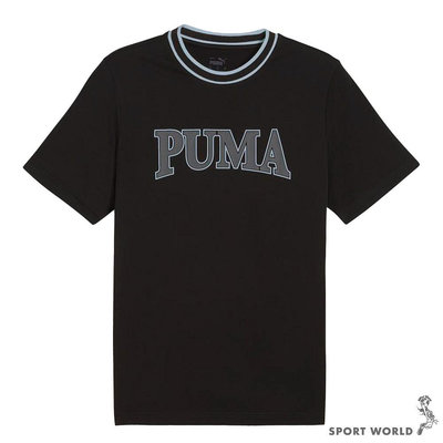 Puma 短袖上衣 男裝 純棉 Logo 歐規 黑【運動世界】67896751