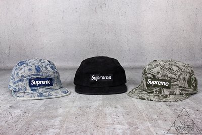 HYDRA】Supreme 100 Dollar Bill Camp Cap 美金美鈔美元五分割【SUP100