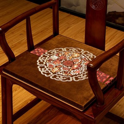 特價!中式紅木椅子坐墊加厚實木家具沙發墊太師椅圈椅茶桌凳子椅墊夏天