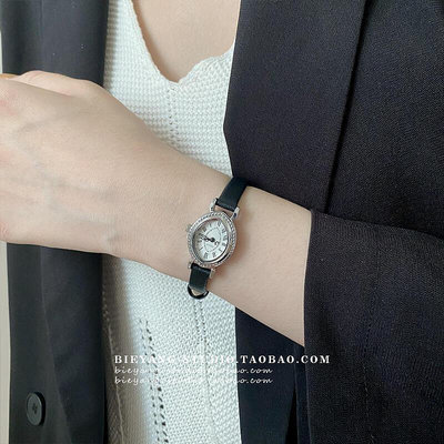 眾信優品 別樣韓國復古小眾氣質ins風簡約時尚皮帶手錶百搭石英錶女錶A105YS3312