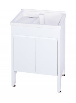 【亞御麗緻衛浴】60cm實心人造石洗衣槽固定式洗衣板立柱型浴櫃