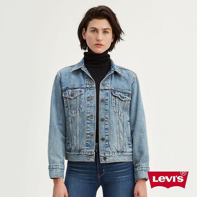 Levis 聯名Google 牛仔外套 外套 女款第二代智慧牛仔外套 寬鬆 中藍水洗 denim jacket