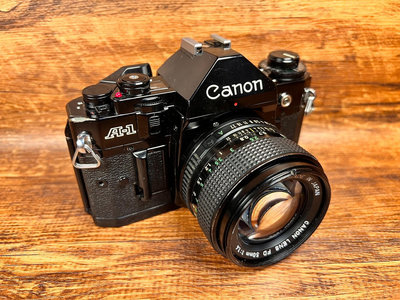 佳能canon A-1 膠片相機 帶50mm f1.4 定焦