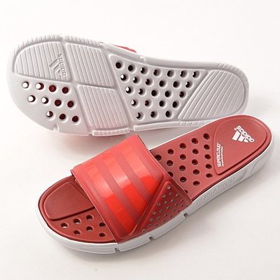 adidas愛迪達 超熱賣拖鞋B40182 紅色--特價:$790元