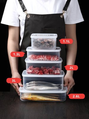 日本nakaya冰箱收納盒保鮮盒專用冰箱冷凍收納盒食品級水果密封盒~特價家用雜貨