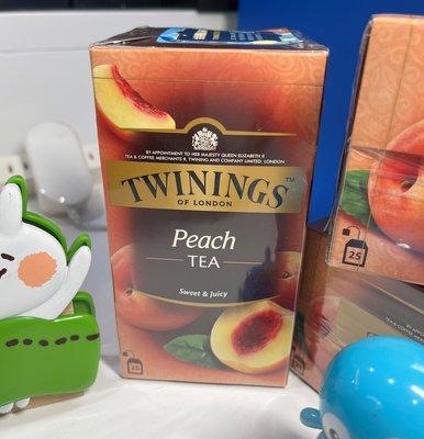 TWININGS 唐寧茶(香甜蜜桃茶) 2g x 25入一盒