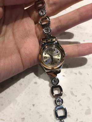 SWATCH 不鏽鋼錶帶鍊錶 女錶 瑞士錶 二手 過保固 保證專櫃正品