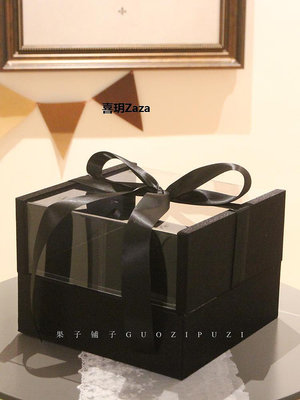 新品超大亞克力透明禮品盒ins風高級感禮物盒結婚紅色伴手禮盒空盒子