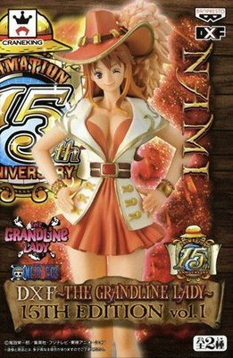 日本正版海賊王航海王THE GRANDLINE LADY 15TH EDITION vol.1 娜美DXF公仔日本代購