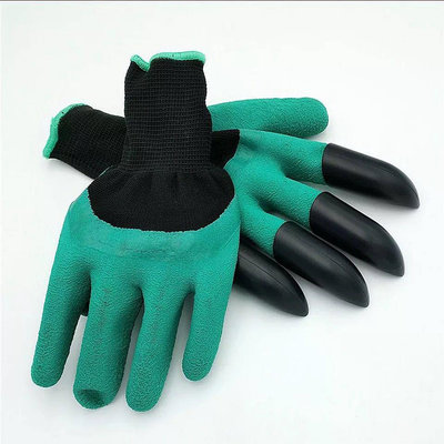Garden Genie園林園藝種花手套可挖土手套浸膠手套防護絕緣手套