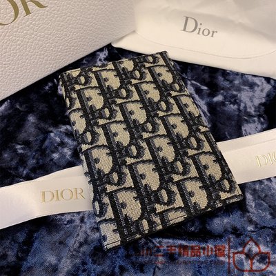 二手精品 Dior 迪奧 Oblique 刺繡 經典老花滿印 護照夾 護照套 護照封套 卡夾 卡片夾 卡包