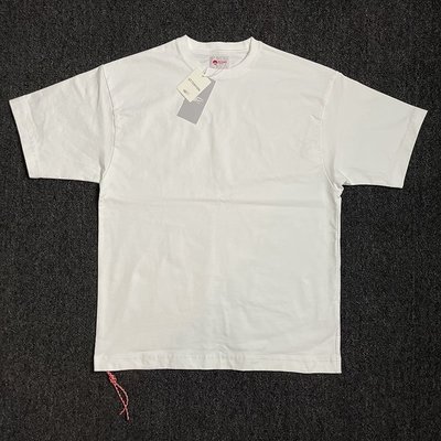 【熱賣精選】現貨BEAMS JAPAN Stretch Loose紅繩系列純色情侶短袖T恤22SS