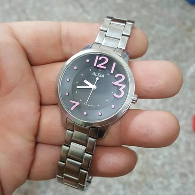 ＜優質好錶＞38mm 大錶徑 日本 ALBA 漂亮 女錶 手圍17 A4