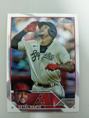  2023 TOPPS CHROME #130 KETEL MARTE ARIZONA