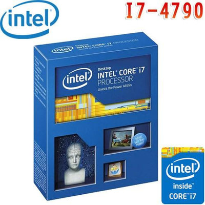 第4代 Intel® Core™ i7 4790 / i7 4770 正式版 CPU  四核八緒 【二手出清】裸裝無風扇