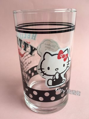 [Kitty 旅遊趣] Hello Kitty 玻璃杯 水杯 飲料杯 透明杯 凱蒂貓 杯子 禮物