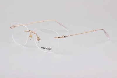 ［Project嚴選] 「Montblanc萬寶龍」 MB0075O簡約質感無框設計/無邊商務型光學眼鏡/男女鏡框