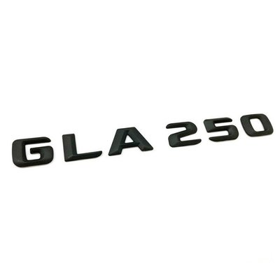 【JR佳睿精品】Benz 賓士 尖型 GLA250 消光黑 霧面黑  後箱 字體 字貼 標誌 高度23mm