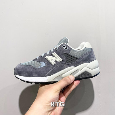 NEW BALANCE 580 MT580ADB 藍灰 灰水泥 復古 麂皮 拼接 經典 男女鞋