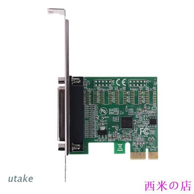 西米の店Utake 並行端口 DB25 25Pin PCIE 提升卡 LPT 打印機到 PCI-E Express 卡轉換