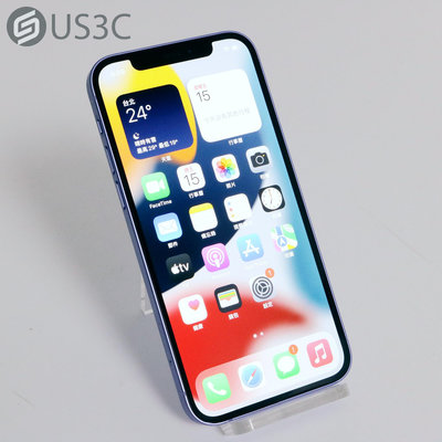 【US3C-青海店】台灣公司貨 Apple iPhone 12 128G 紫色 6.1吋 OLED 廣角相機 Face ID 二手5G手機 UCare店保6個月