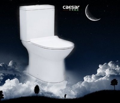 【水電大聯盟 】Caesar 凱撒衛浴 CF1551U 二段式 羅馬通 馬桶 排水芯：12~22CM