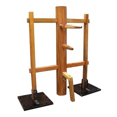 佛藝館   詠春拳木人樁 立式木人樁 框架式木人樁 實木（GA-0986）