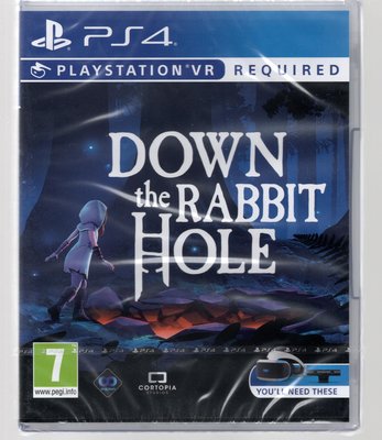 {瓜瓜皮}全新PS4 英文版 VR 掉進兔子洞 愛麗絲夢游仙境前傳 DOWN RABBIT HOLE(遊戲都能回收)