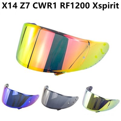 Shoei 摩托車頭盔面罩 X14 Z7 CWR1 RF1200 Xspirit NXR 頭盔鏡片擋風玻璃摩托車頭盔配件