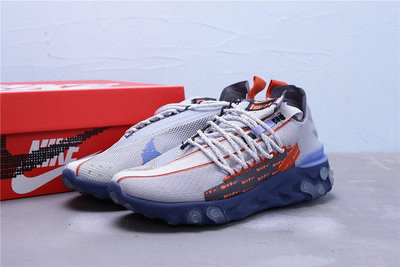 Nike React LW WR Low ISPA 機能 灰藍 休閒運動跑步鞋 男女鞋 CT2692-001【ADIDAS x NIKE】