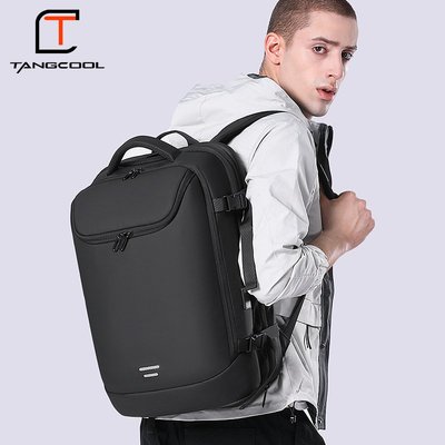 TANGCOOL新款男士雙肩包時尚電腦包可擴容旅行背包大容量雙肩包男