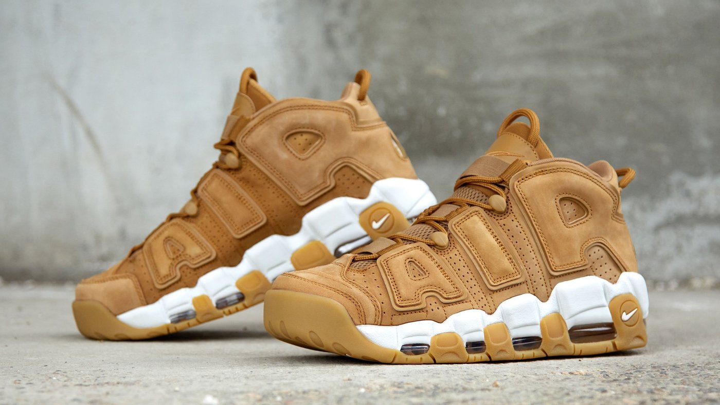 CodE= NIKE AIR MORE UPTEMPO 96 麂皮籃球鞋(土黃)AA4060-200 PIPPEN