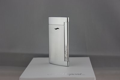 S.T. Dupont slim 7 刷鋼銀 超薄防風噴打火機
