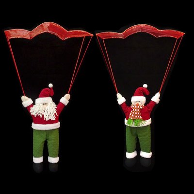 聖誕節聖誕裝飾擺件 降落傘娃娃-聖誕老人/雪人