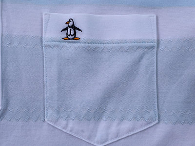 MUNSINGWEAR 企鵝牌 日本製 條紋網眼POLO衫 (M) (一元起標 無底價)