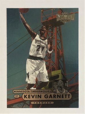 NBA 1998 Fleer Metal Kevin Garnett 狼王 賈奈特