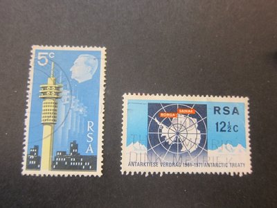 【雲品13】南非South Africa 1971 Sc 363-4 FU 庫號#B535 12827