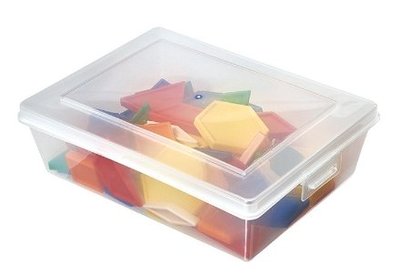 USL遊思樂教具 輔助工具收納-學具盒 T4001A01 (透明、20公分) (不含內容物)