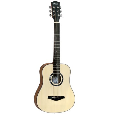 【澄風樂器】原廠公司貨保固 Soldin SA-3410 雲杉木 旅行吉他 34吋 附琴袋,背帶,彈片,調音器