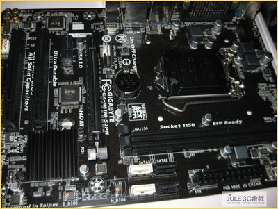 JULE 3C會社-技嘉 GA-H81M-S2PH H81/DDR3/第4代超耐久/COM1/良品/1150 主機板