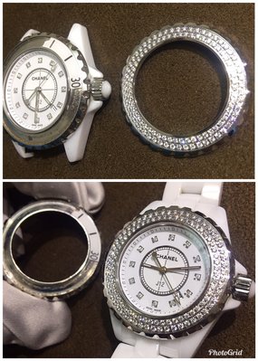 【愛錶回春中心】原廠CHANEL J12 33mm 專業訂製鑽圈~ 請自備錶
