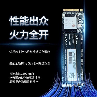 溜溜雜貨檔固態M.2 NVME協議 256G-512G-1TB 固態硬碟PCIE3.0*4 KL0M