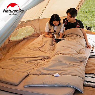 睡袋Naturehike挪客睡袋大人戶外露營單人冬季純棉成人睡袋羽絨棉加厚