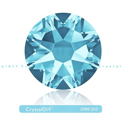 彩繪指甲CrystalDIY奧地利水晶SW平底石#2088海藍(202) SS34 (7.2MM)