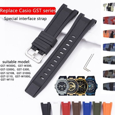 Silicone Watch Band Strap for G-SHOCK GST-210B GST-W300G S30