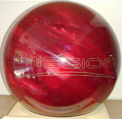 美國 EBONITE Mission紅-15磅-大曲用球