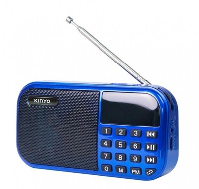 kinyo 大聲量讀卡收音機 RA-5515 支援USB／雙TF／FM／音樂播放 超強效電池-【便利網】